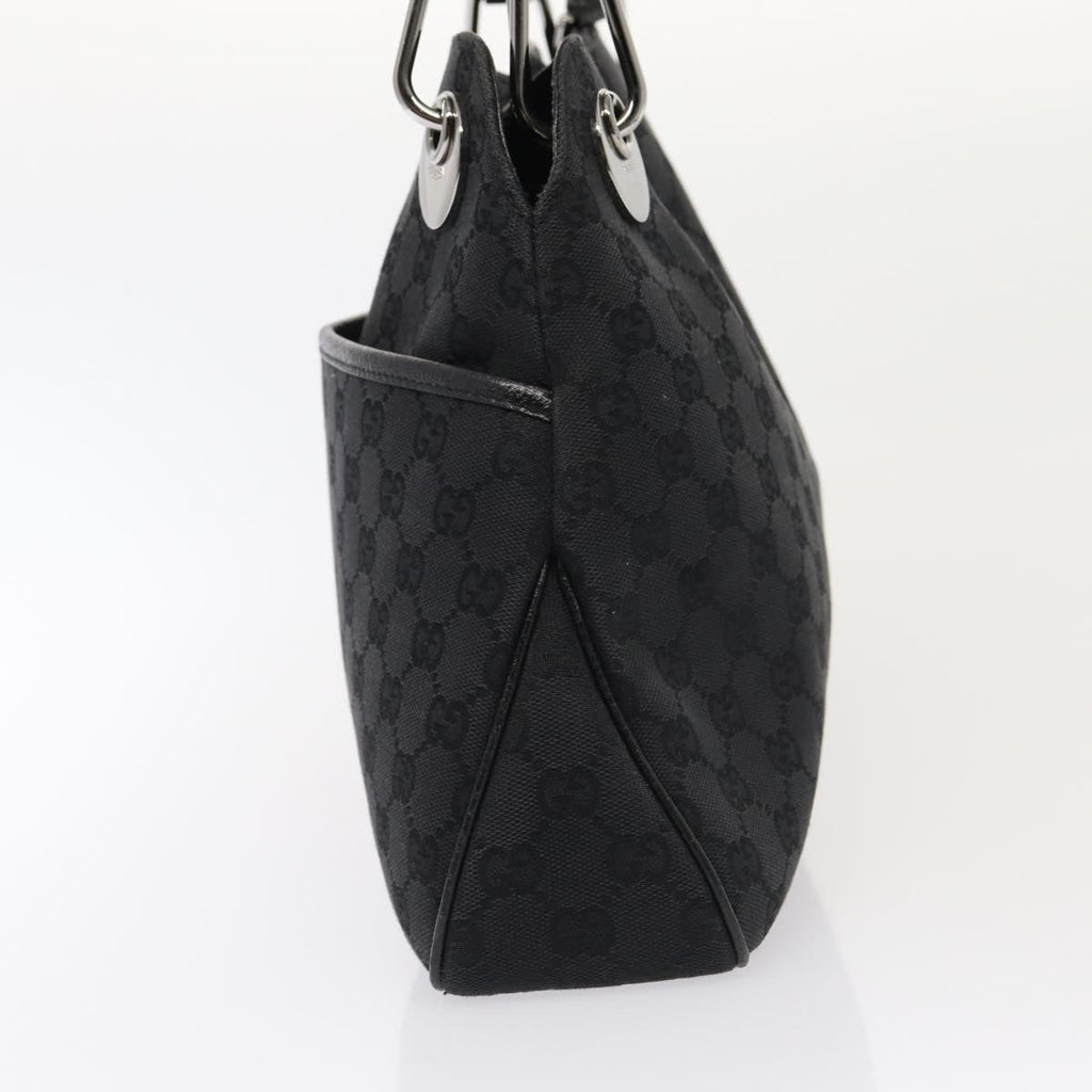GUCCI GG Canvas Tote Bag Black 121023 am6619