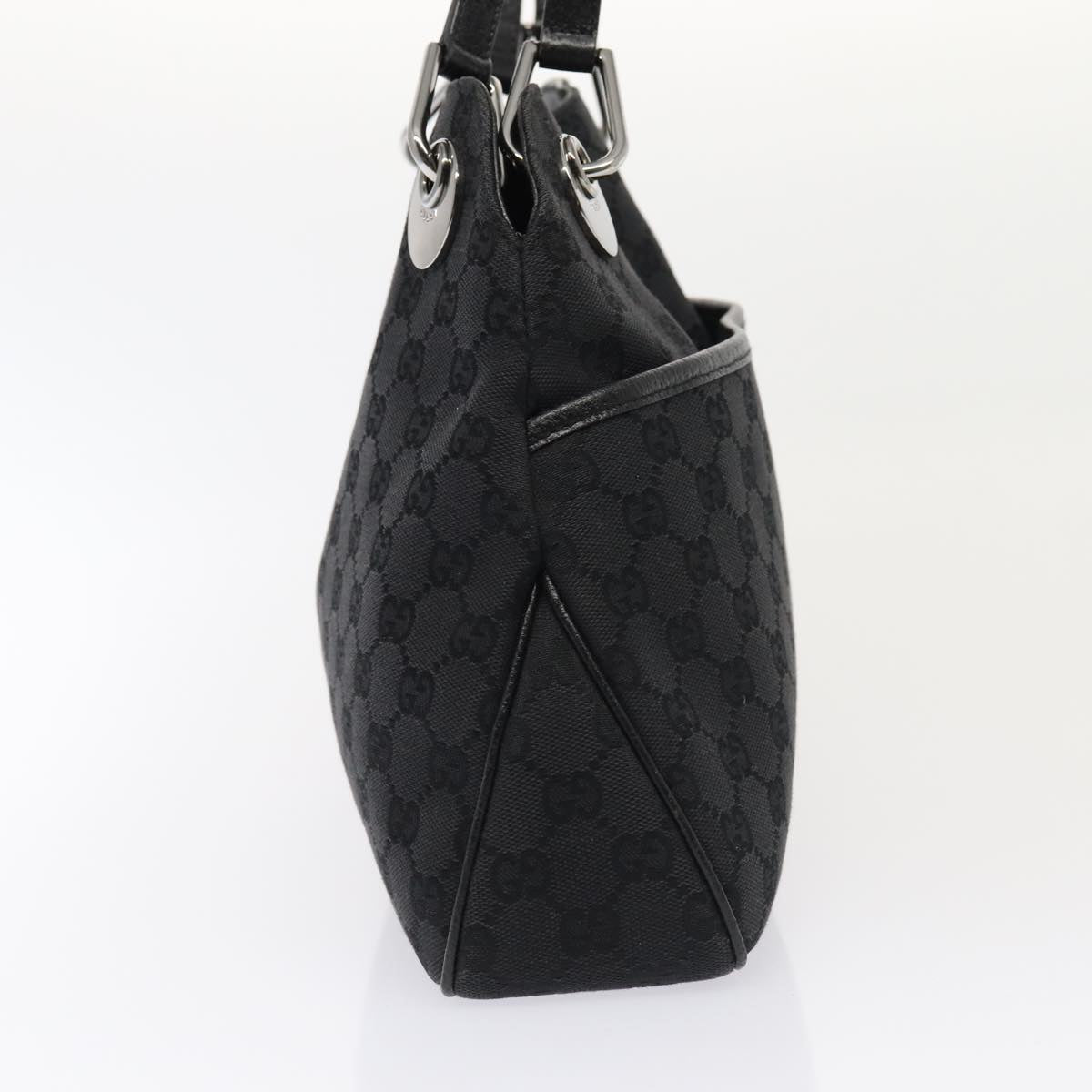 GUCCI GG Canvas Tote Bag Black 121023 am6619