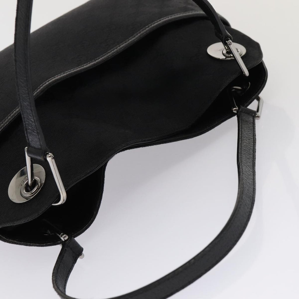 GUCCI GG Canvas Tote Bag Black 121023 am6619