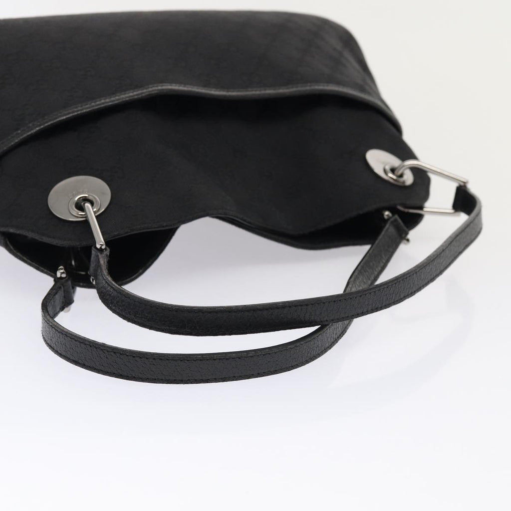 GUCCI GG Canvas Tote Bag Black 121023 am6619