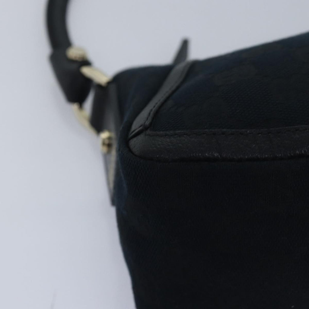 GUCCI GG Canvas Abbey Hand Bag Black 130939 am6624A