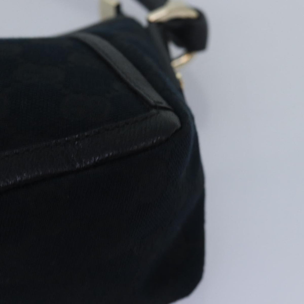 GUCCI GG Canvas Abbey Hand Bag Black 130939 am6624A
