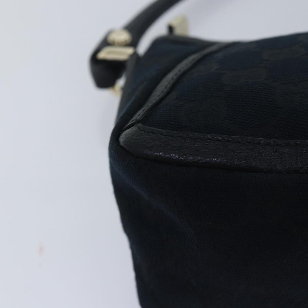 GUCCI GG Canvas Abbey Hand Bag Black 130939 am6624A