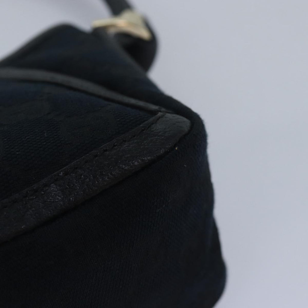 GUCCI GG Canvas Abbey Hand Bag Black 130939 am6624A