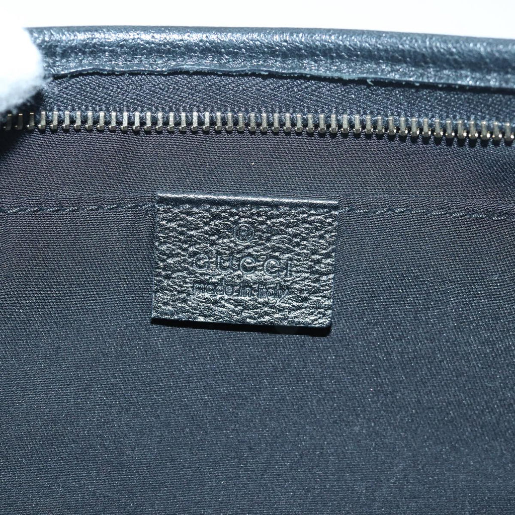 GUCCI GG Canvas Abbey Hand Bag Black 130939 am6624A