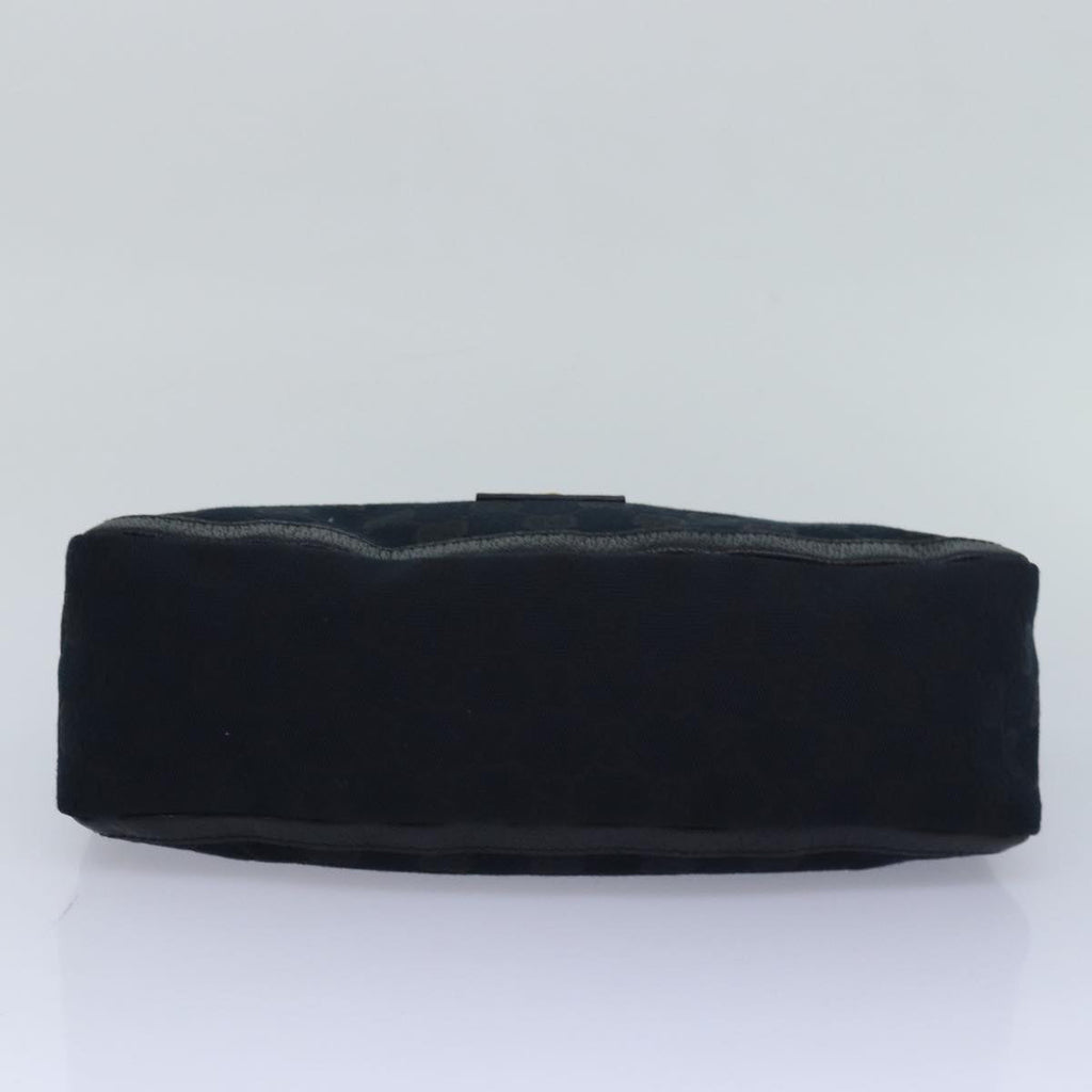 GUCCI GG Canvas Abbey Hand Bag Black 130939 am6624A