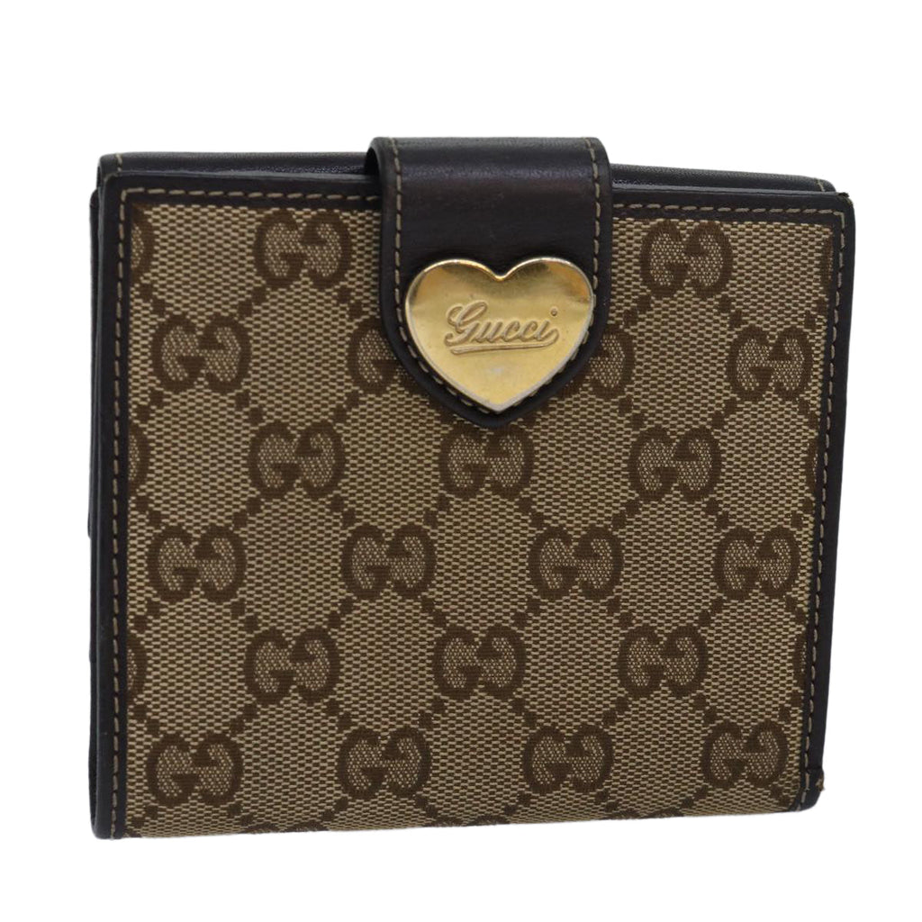 GUCCI GG Canvas Wallet Beige Beige 203549 am6628
