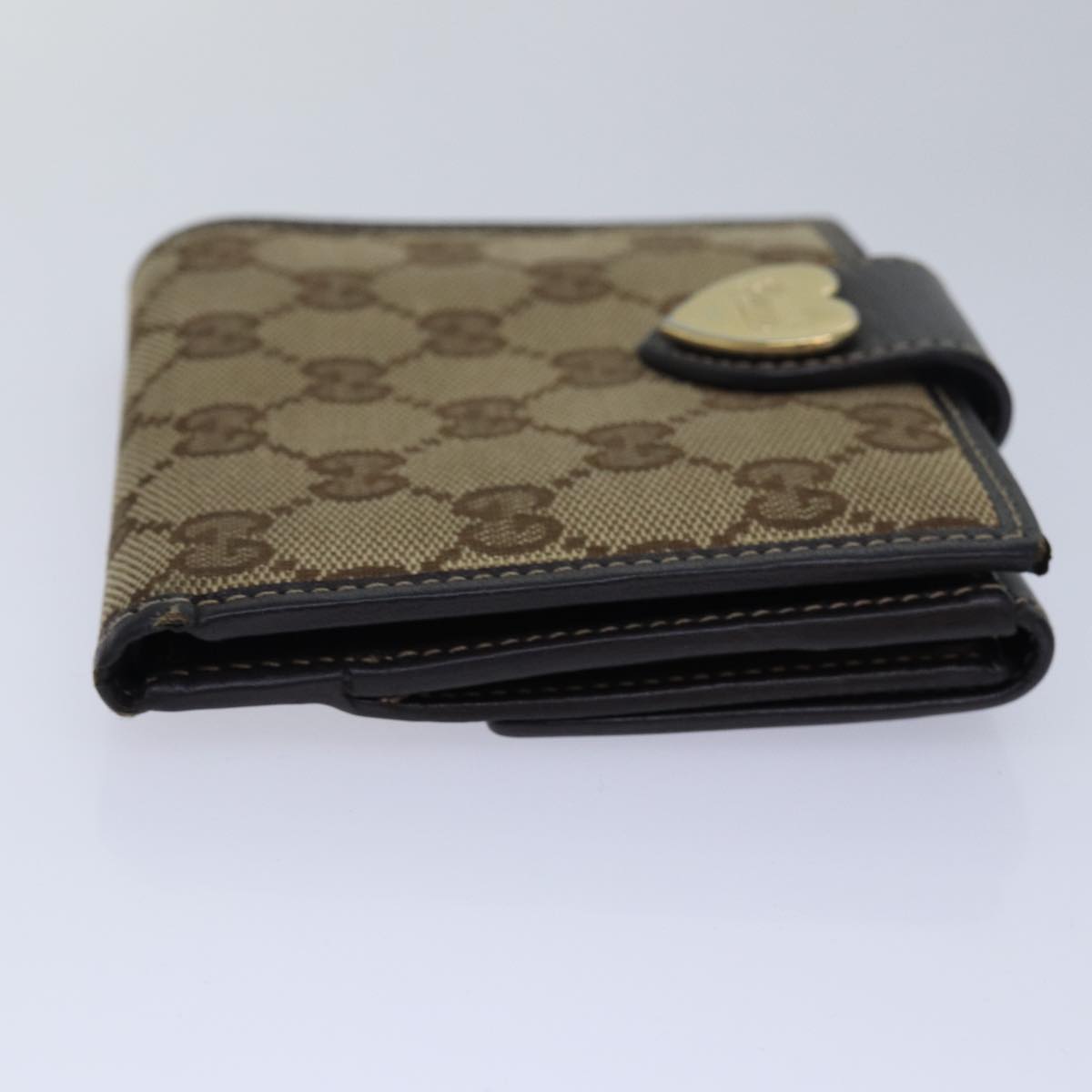GUCCI GG Canvas Wallet Beige Beige 203549 am6628