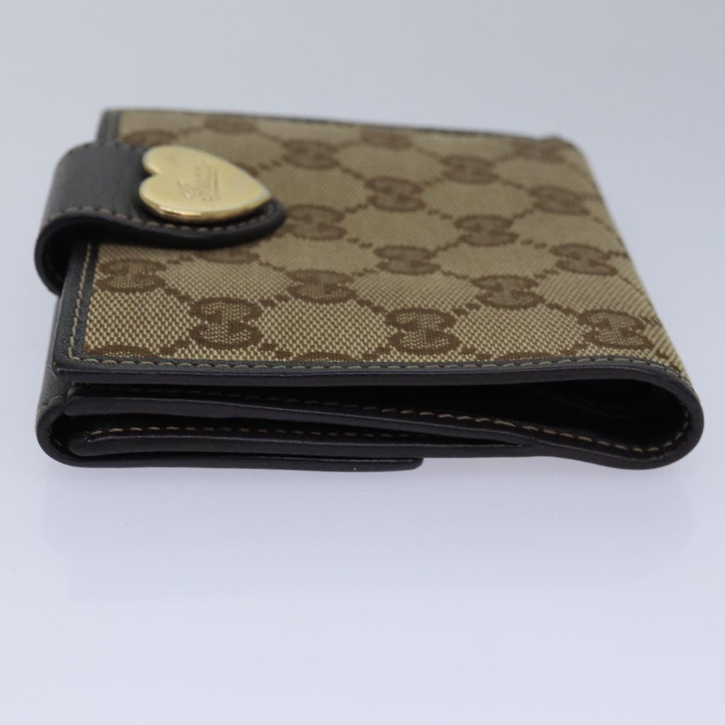 GUCCI GG Canvas Wallet Beige Beige 203549 am6628