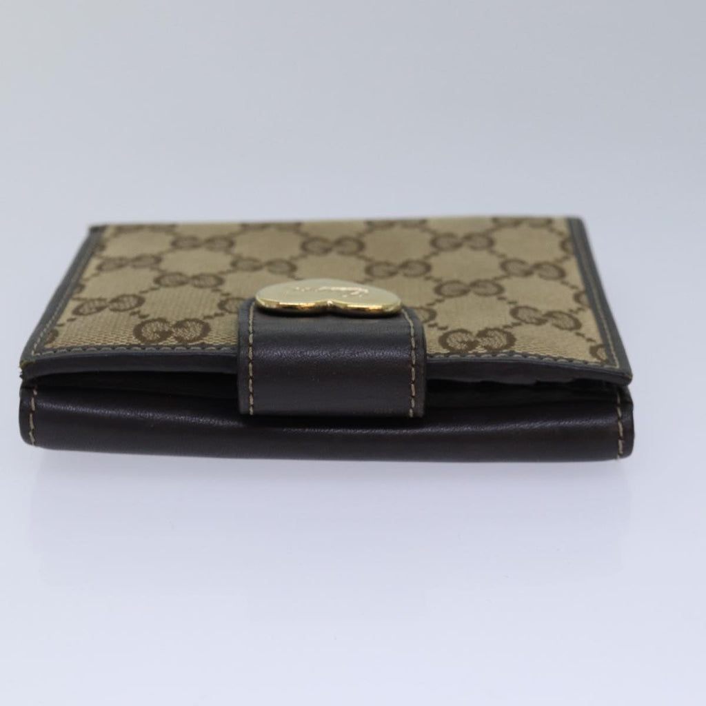 GUCCI GG Canvas Wallet Beige Beige 203549 am6628