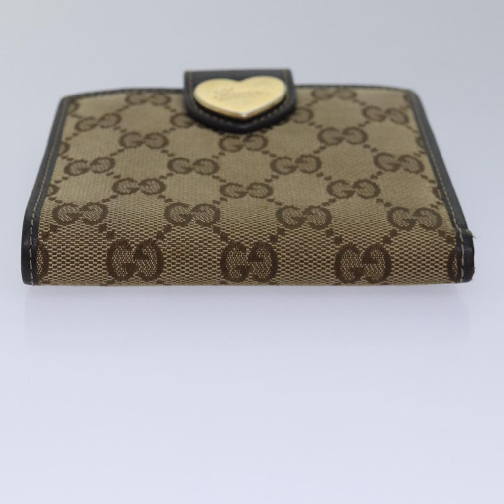 GUCCI GG Canvas Wallet Beige Beige 203549 am6628