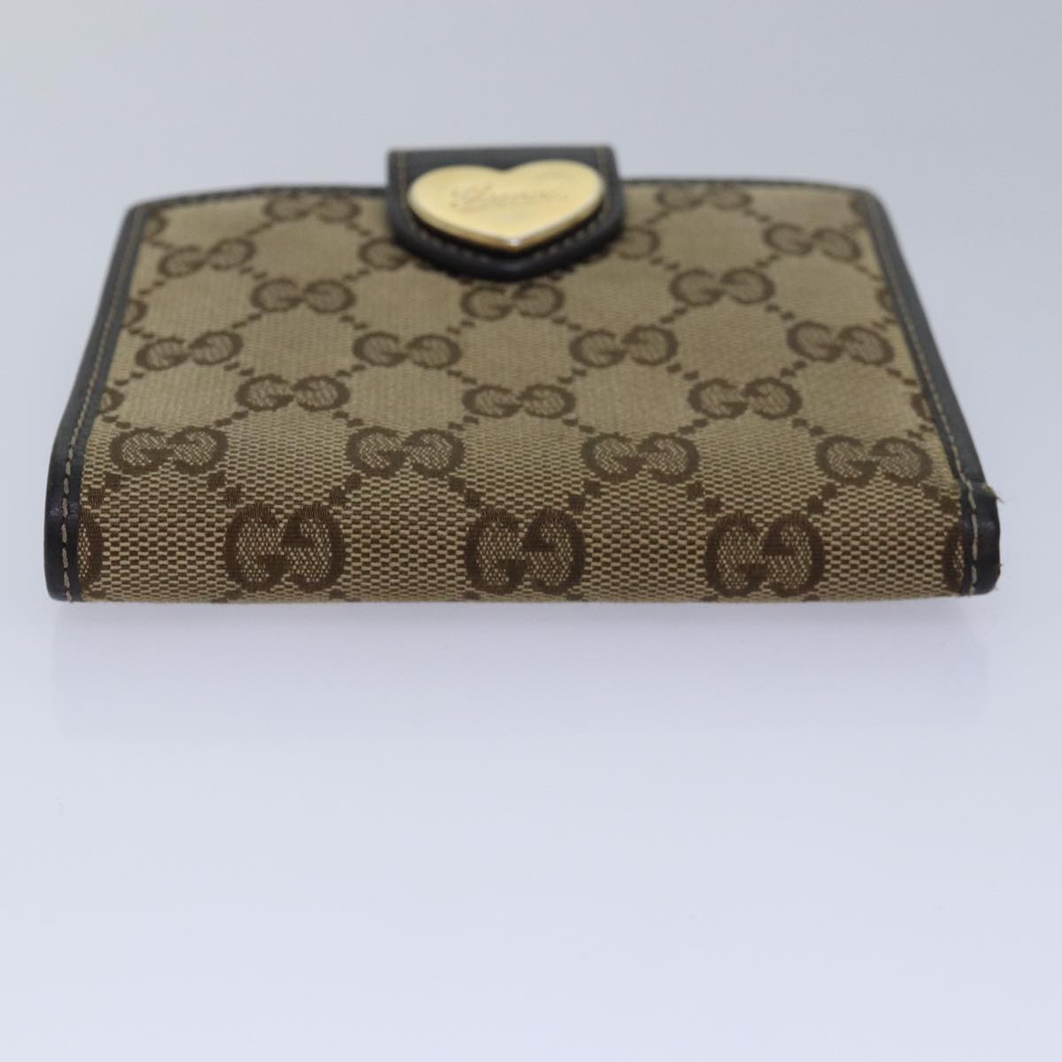 GUCCI GG Canvas Wallet Beige Beige 203549 am6628