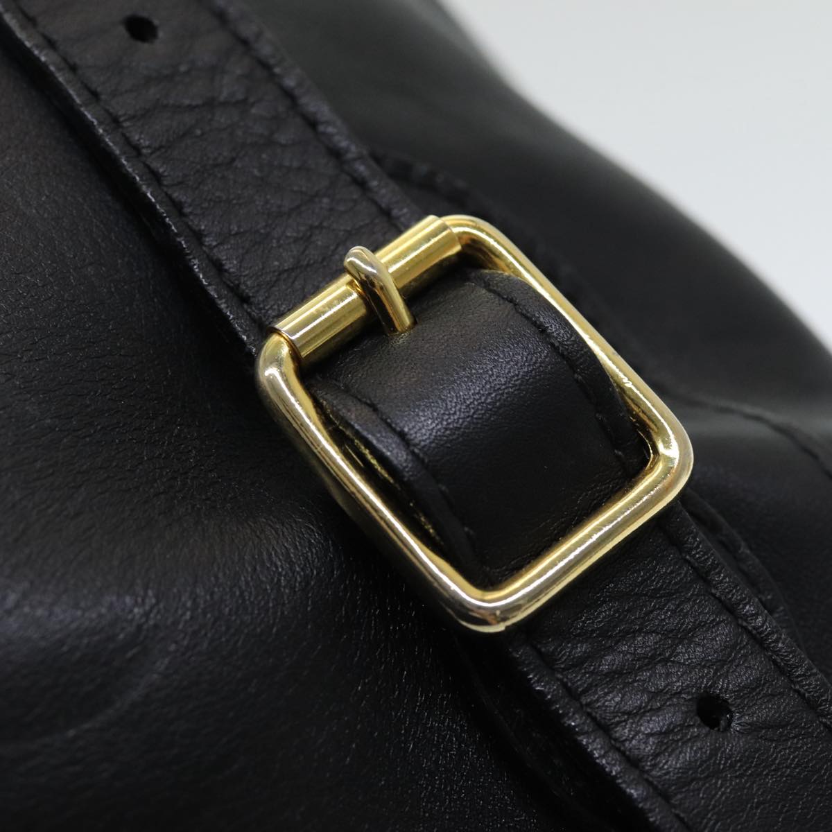 GUCCI Bamboo Backpack Leather Black am6663