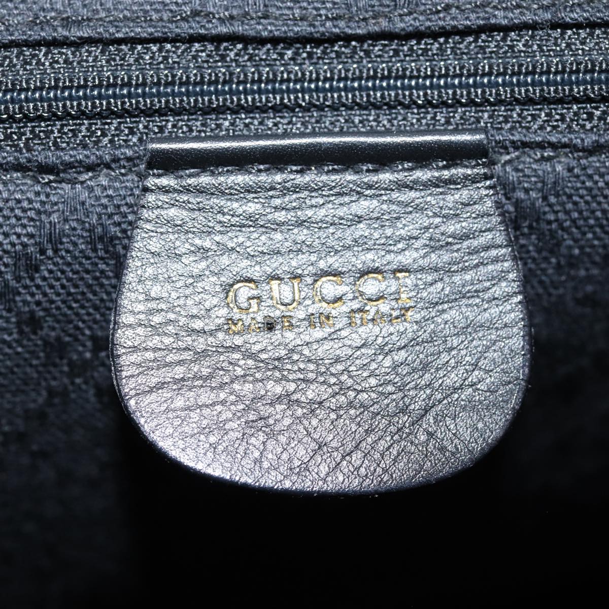 GUCCI Bamboo Backpack Leather Black am6663