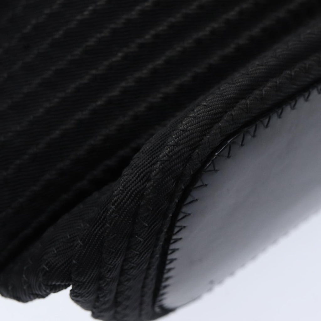 GUCCI Bamboo Hand Bag Nylon Black am6667