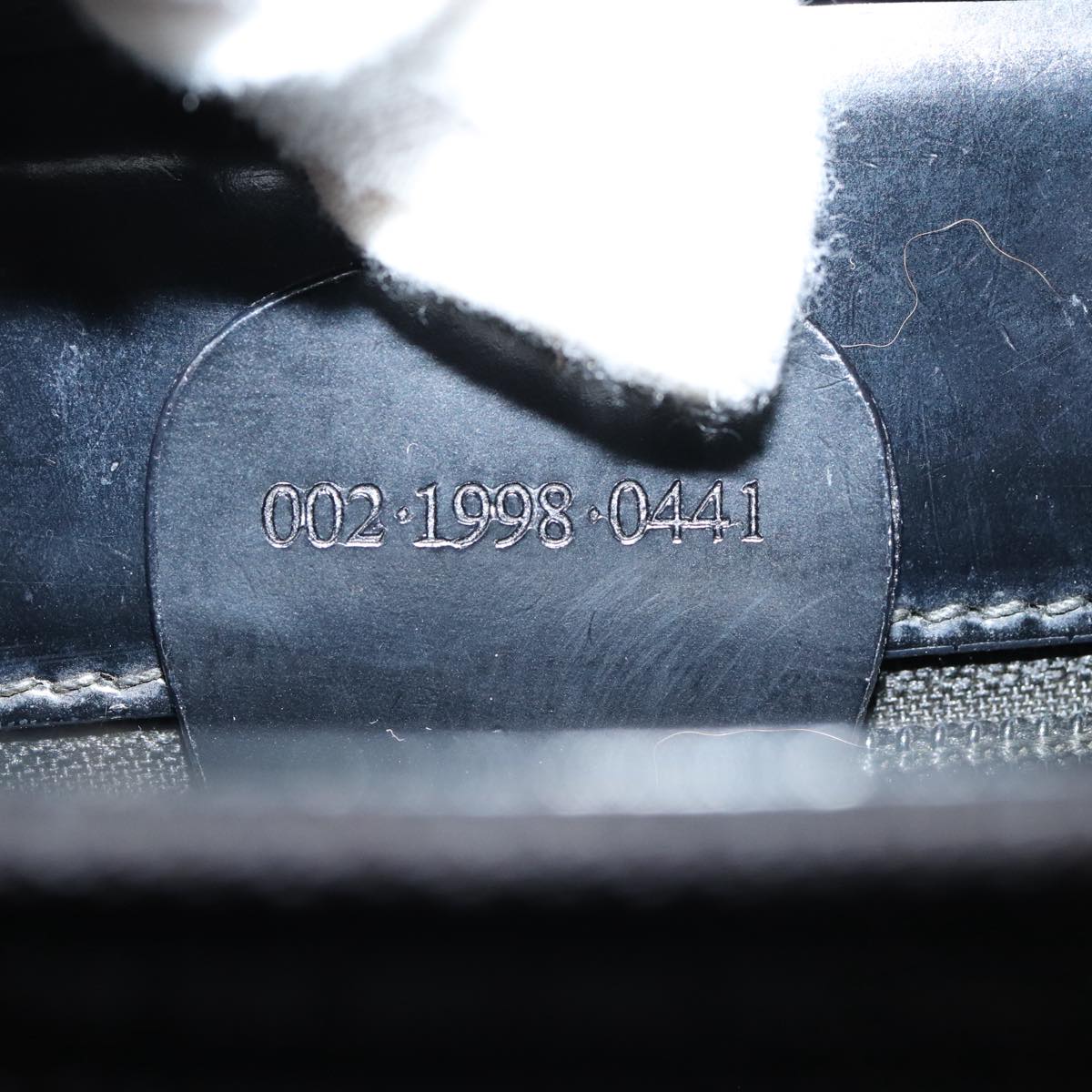 GUCCI Bamboo Hand Bag Nylon Black am6667