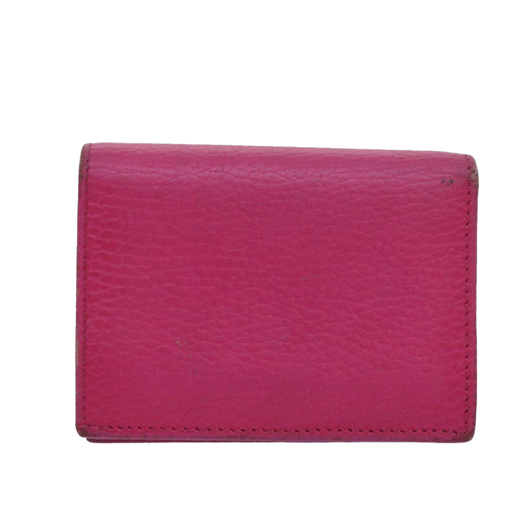 GUCCI GG Marmont Wallet Leather Pink am6673
