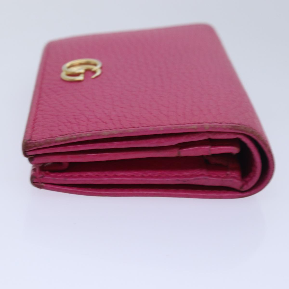 GUCCI GG Marmont Wallet Leather Pink am6673