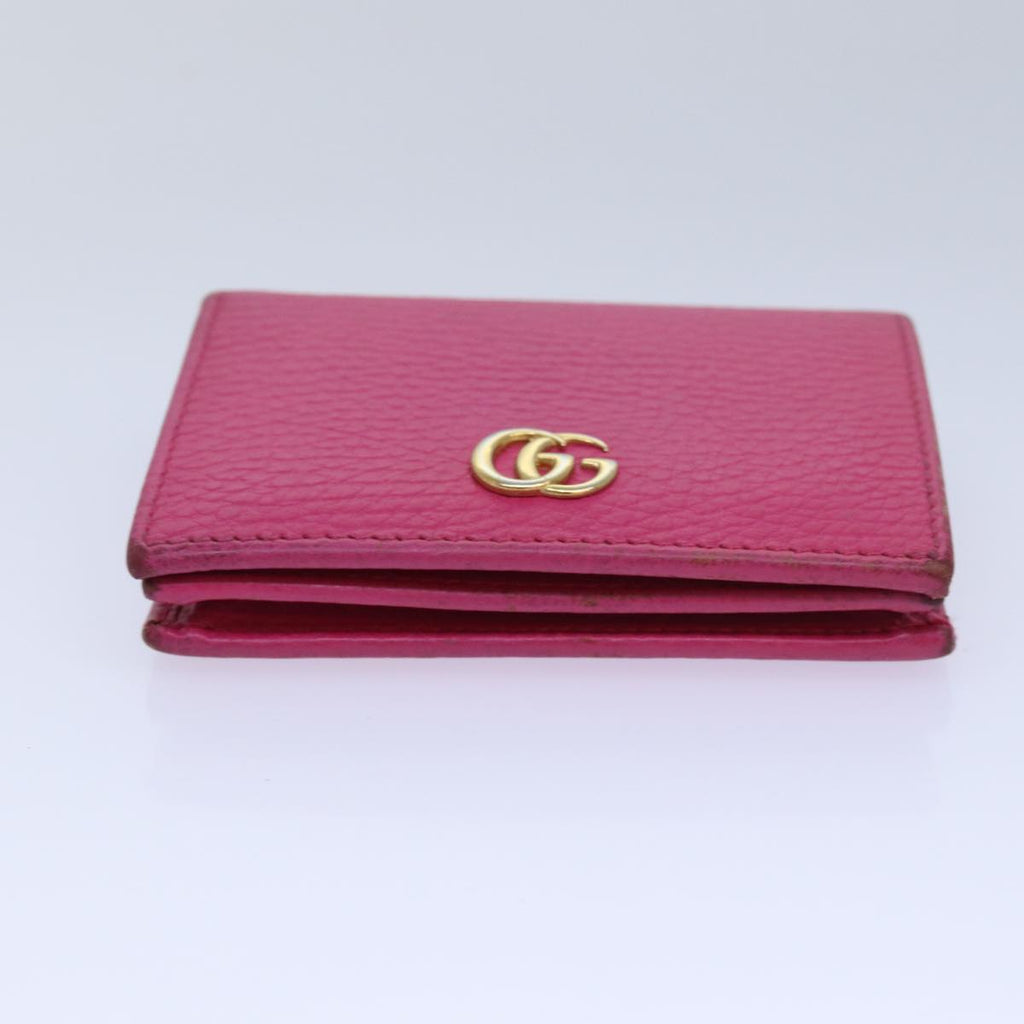 GUCCI GG Marmont Wallet Leather Pink am6673