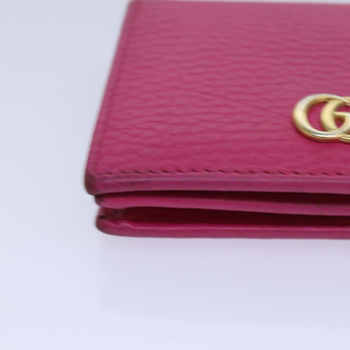 GUCCI GG Marmont Wallet Leather Pink am6673
