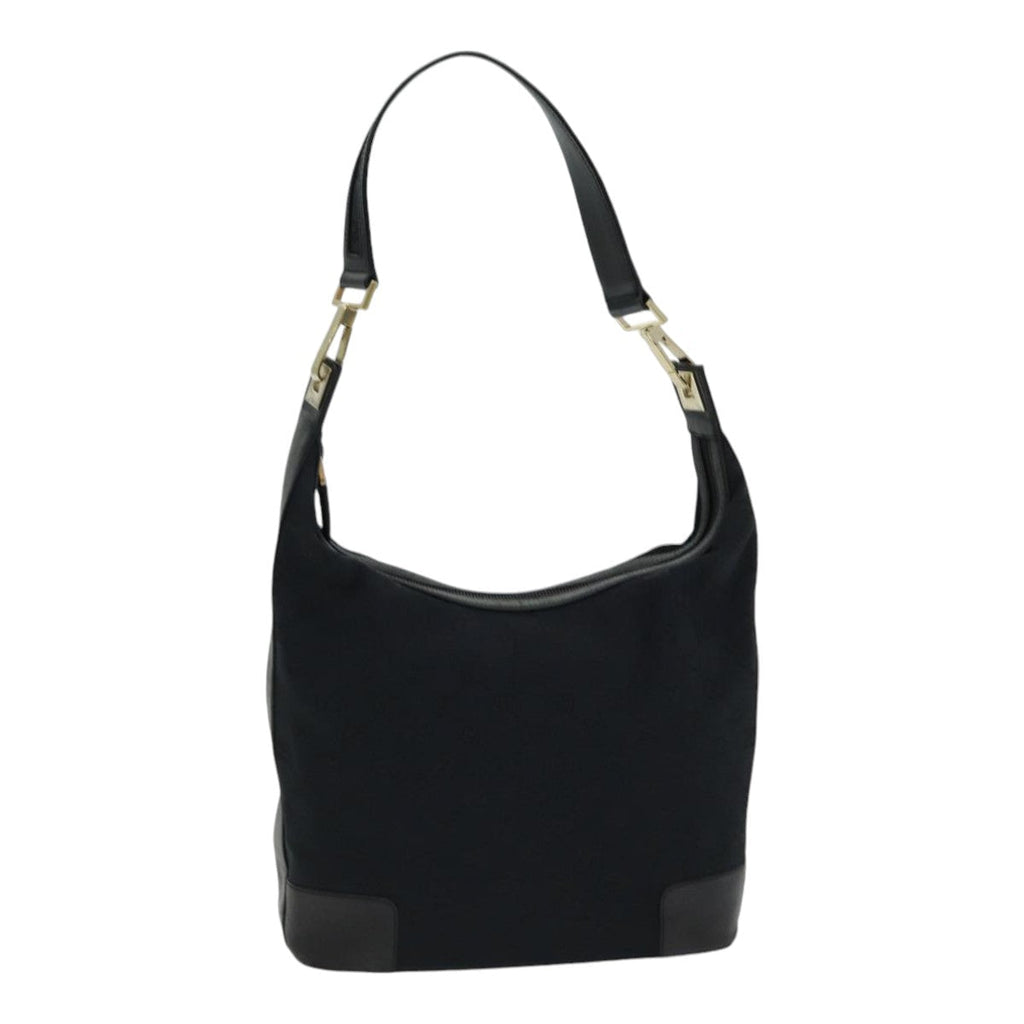 GUCCI GG Canvas Shoulder Bag Black 001 4204 am6699
