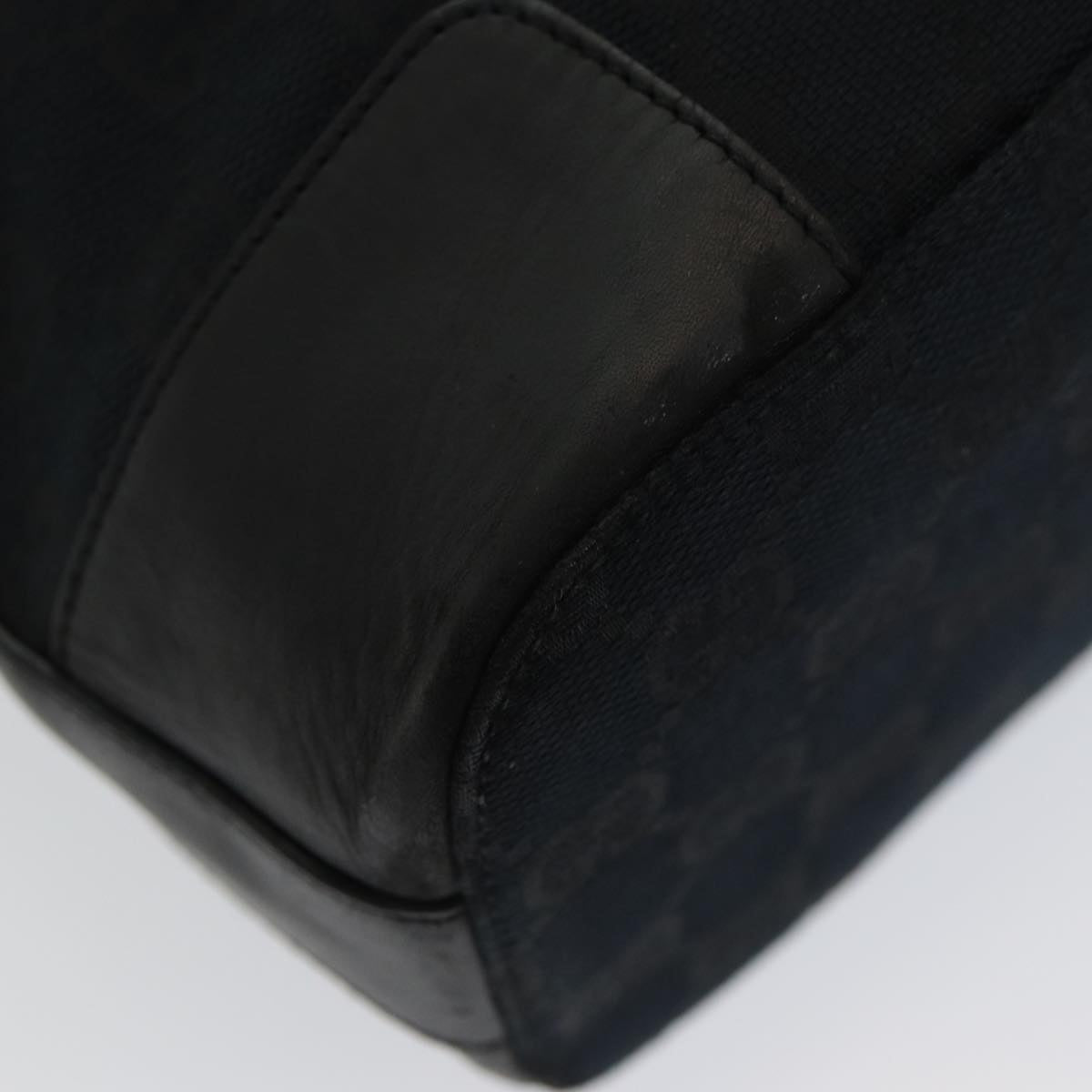 GUCCI GG Canvas Shoulder Bag Black 001 4204 am6699