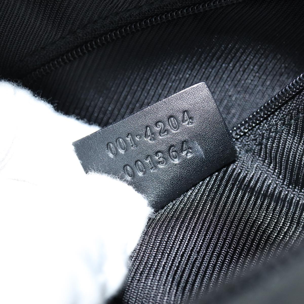 GUCCI GG Canvas Shoulder Bag Black 001 4204 am6699