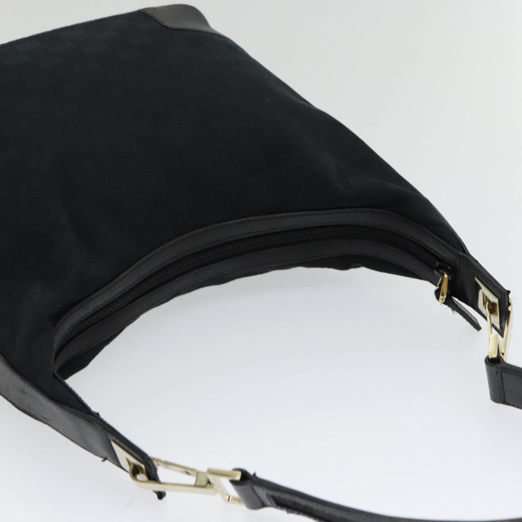 GUCCI GG Canvas Shoulder Bag Black 001 4204 am6699
