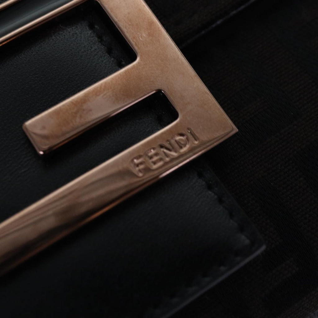 FENDI Zucchino Canvas Long Wallet Brown am6703