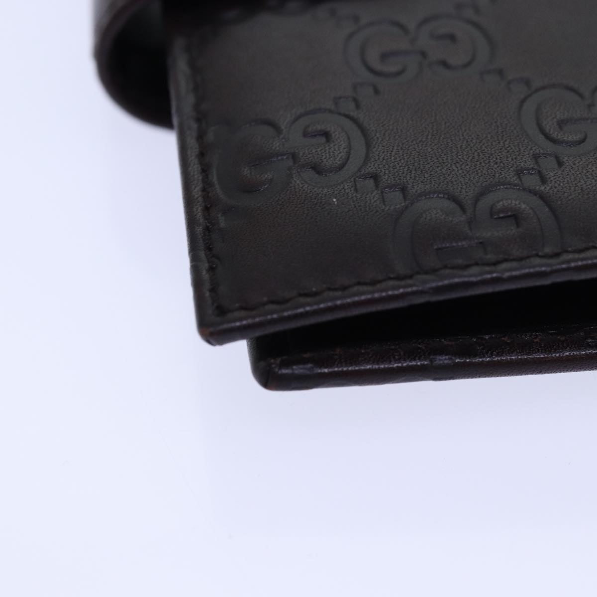 GUCCI GG Canvas Guccissima Day Planner Cover Brown Silver 115240 am6719