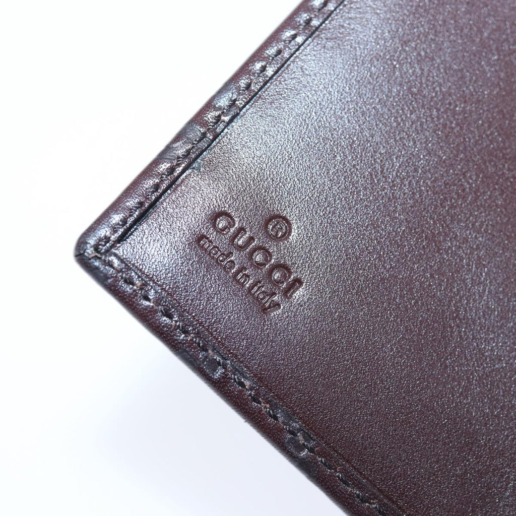GUCCI GG Canvas Guccissima Day Planner Cover Brown Silver 115240 am6719