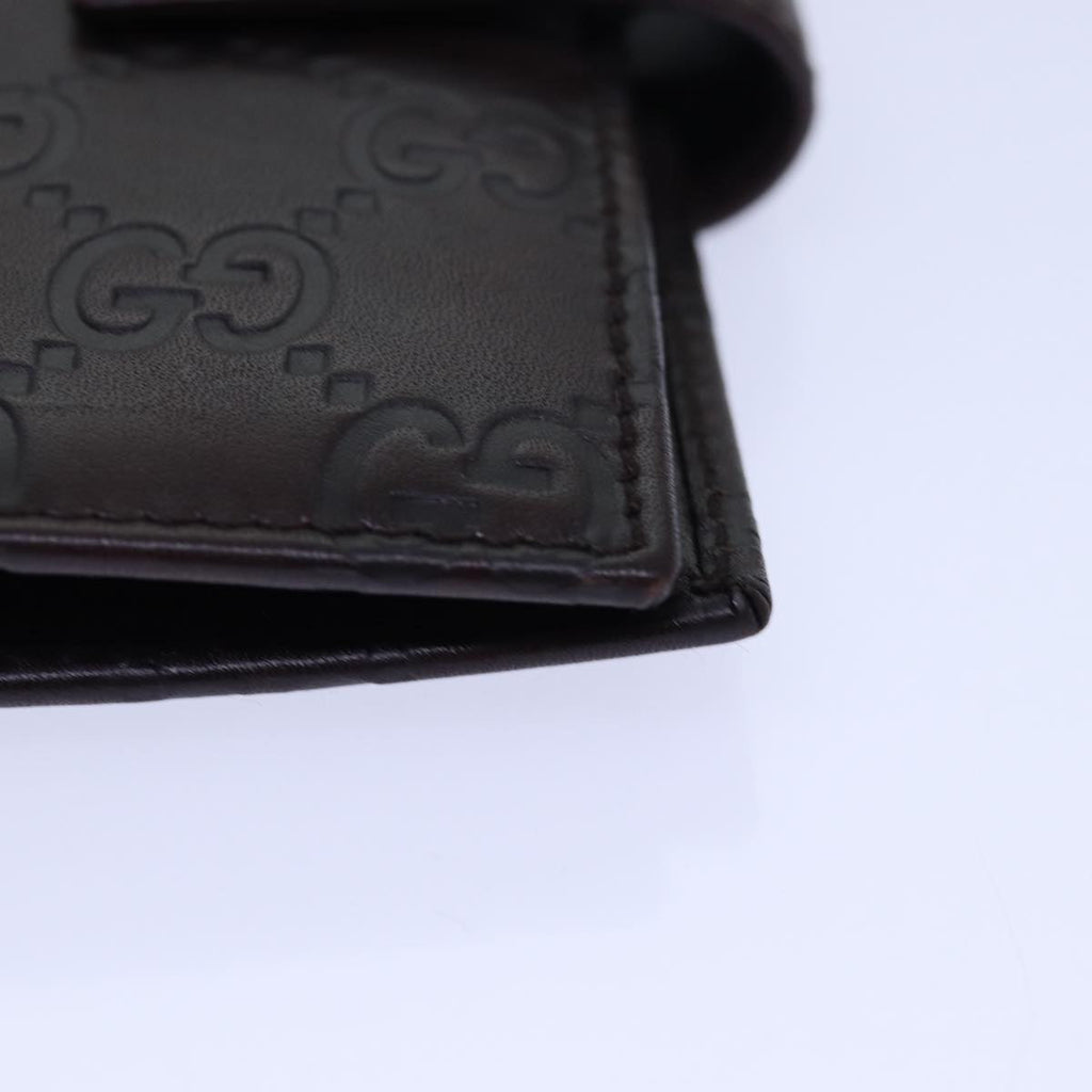 GUCCI GG Canvas Guccissima Day Planner Cover Brown Silver 115240 am6719