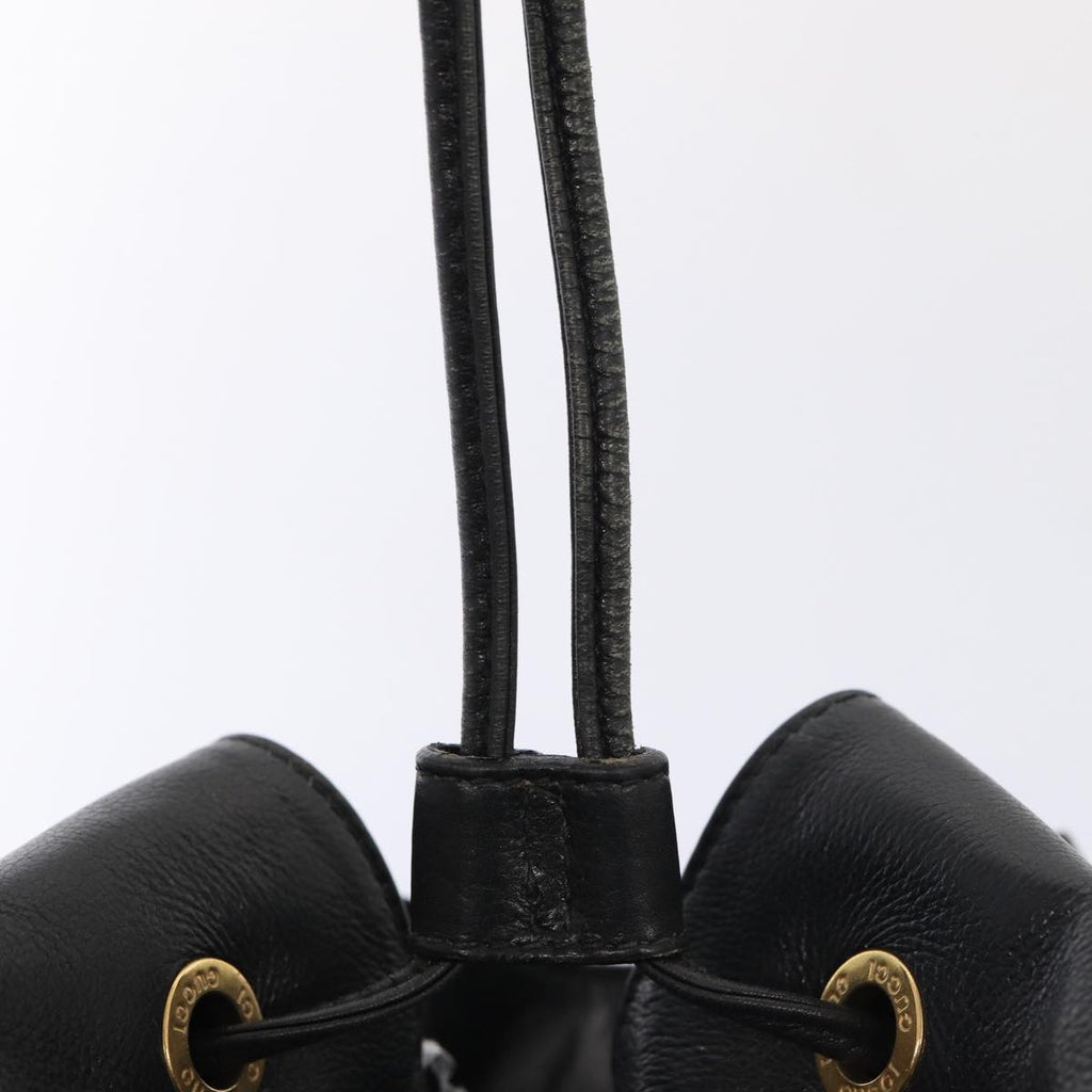 GUCCI Bamboo Backpack Leather Black Gold 003 2058 0016 am6724