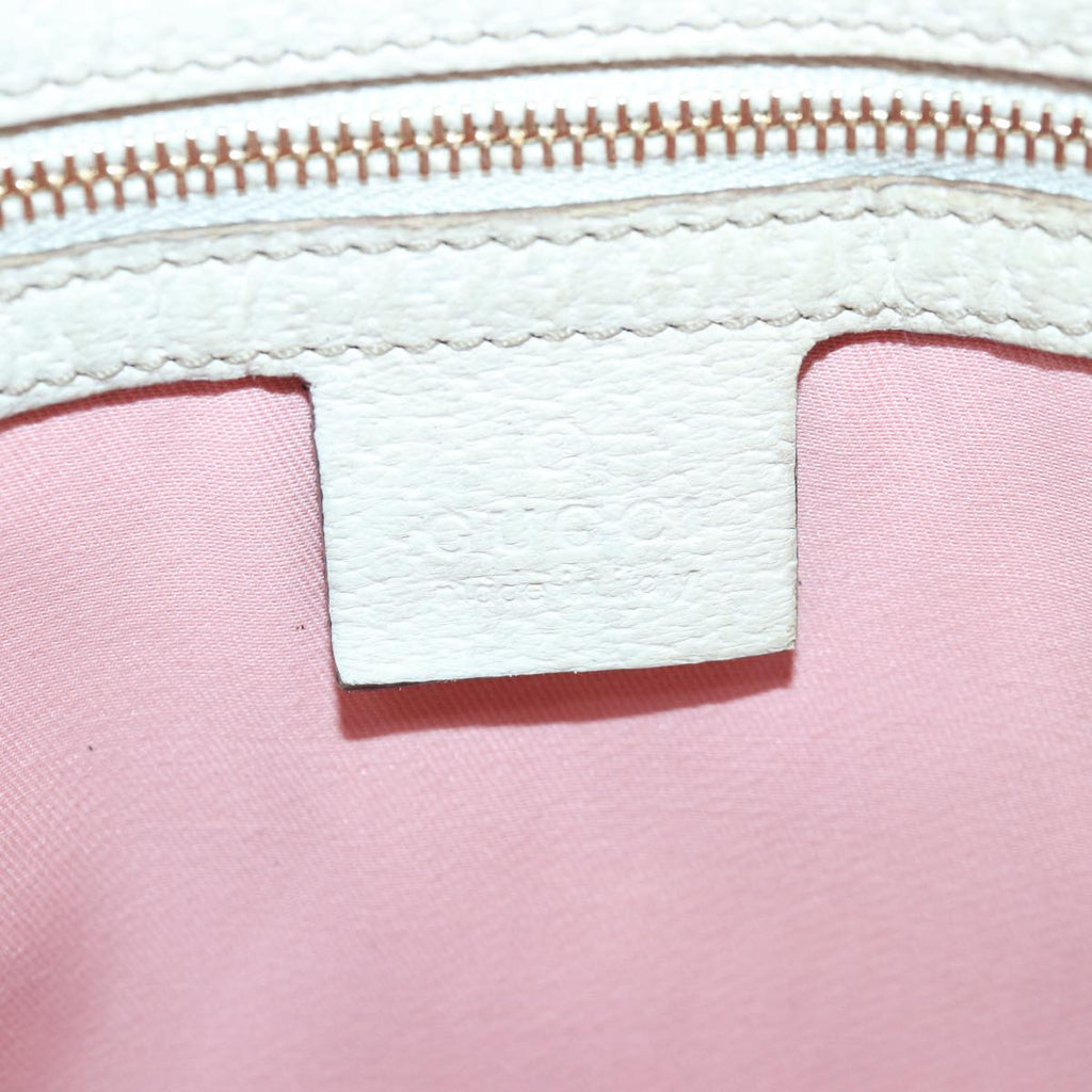 GUCCI GG Canvas Sherry Line Shoulder Bag Pink Gold khaki 144388 am6743