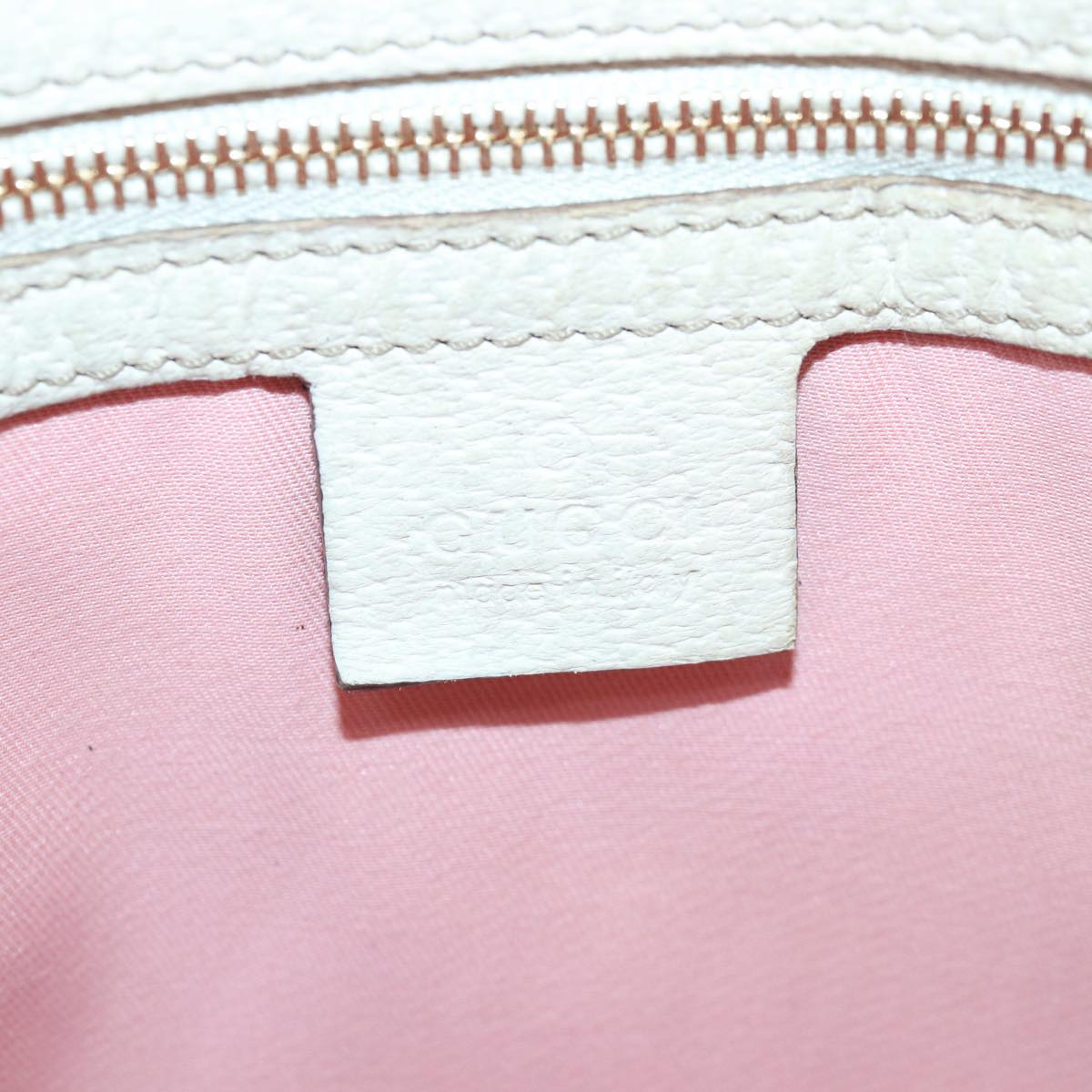 GUCCI GG Canvas Sherry Line Shoulder Bag Pink Gold khaki 144388 am6743