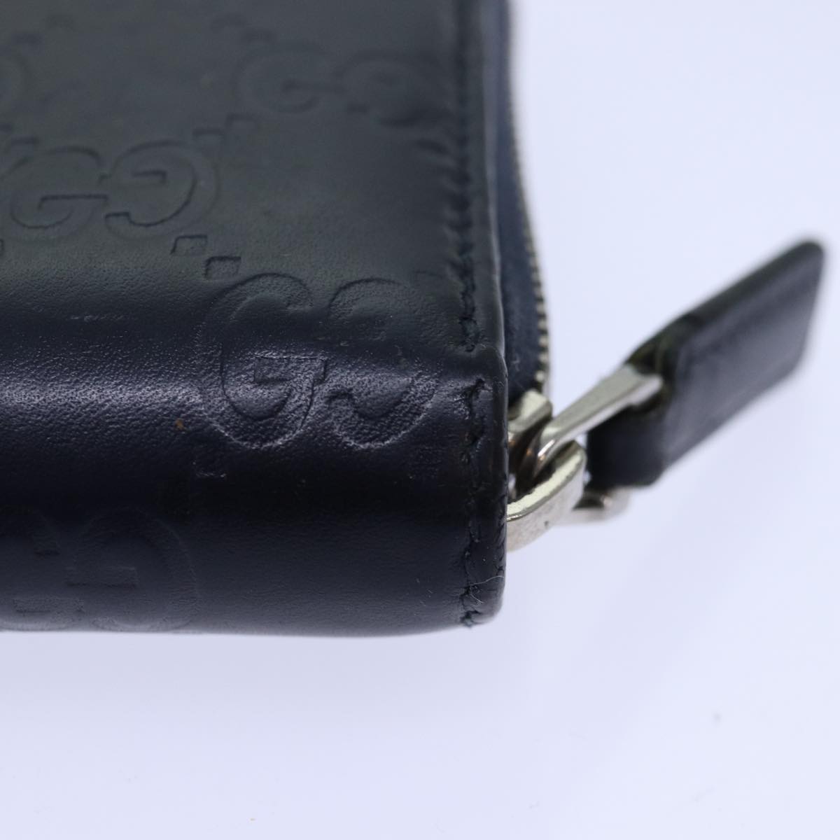 GUCCI GG Canvas Sherry Line Guccissima Long Wallet Navy Red 408831 am6761