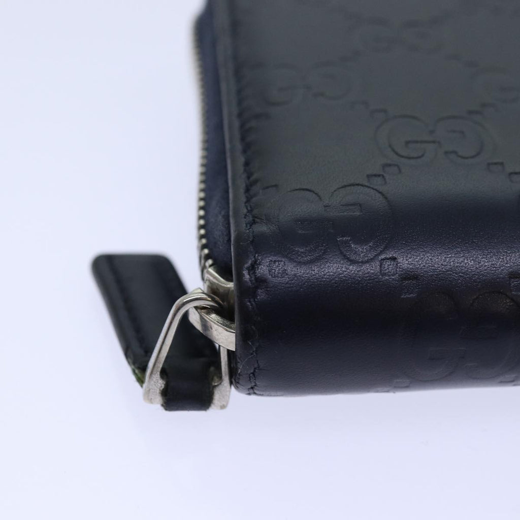 GUCCI GG Canvas Sherry Line Guccissima Long Wallet Navy Red 408831 am6761