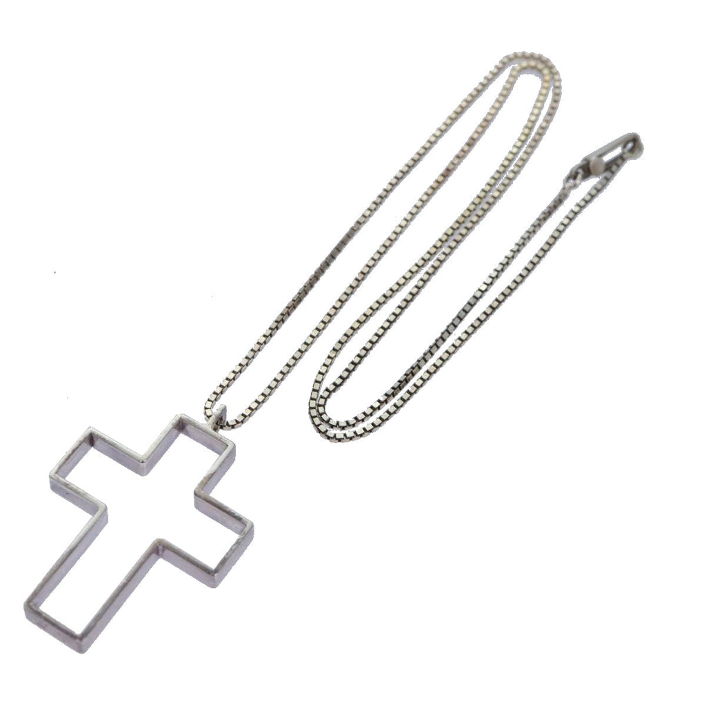 GUCCI Cross Necklace Ag925 Silver am6763