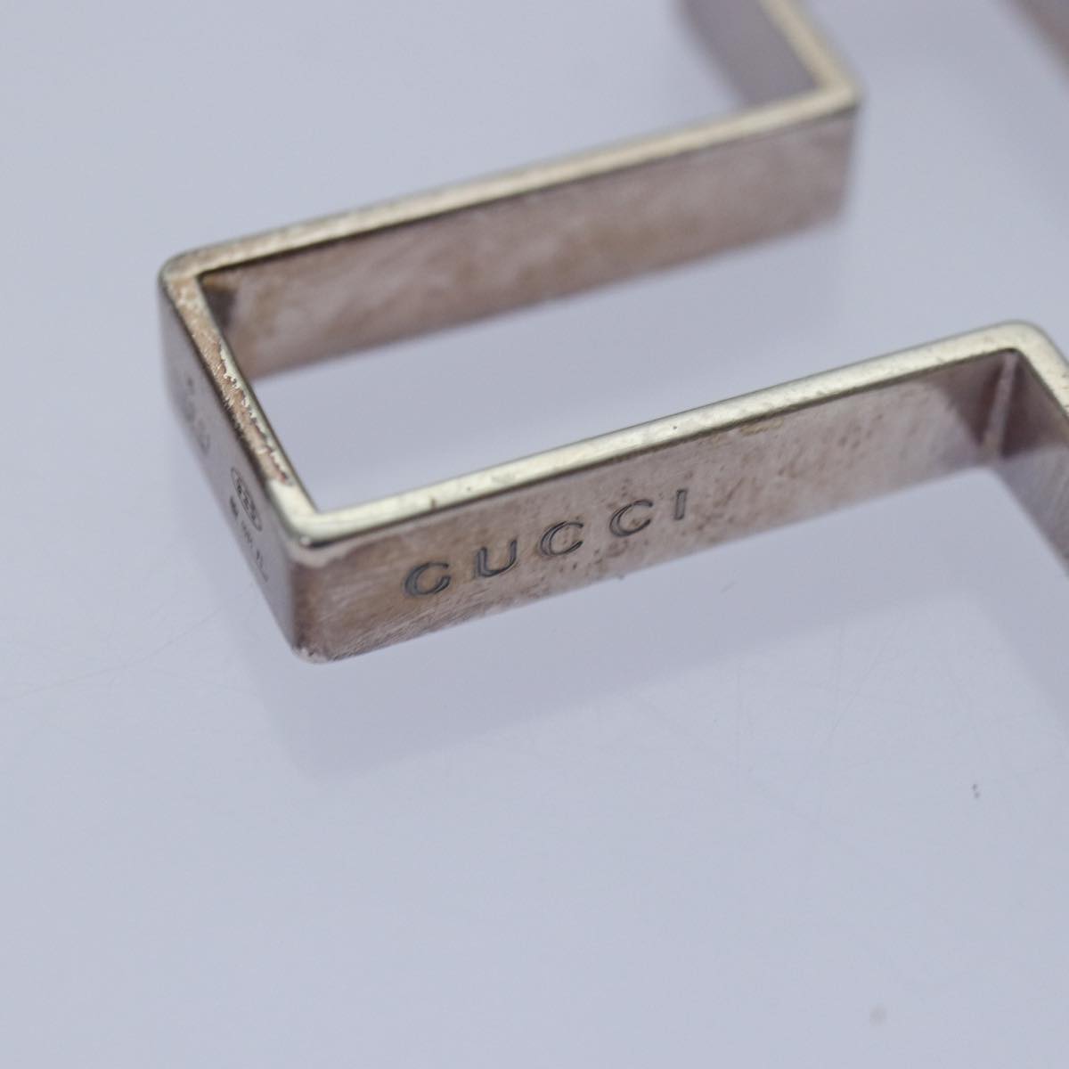 GUCCI Cross Necklace Ag925 Silver am6763