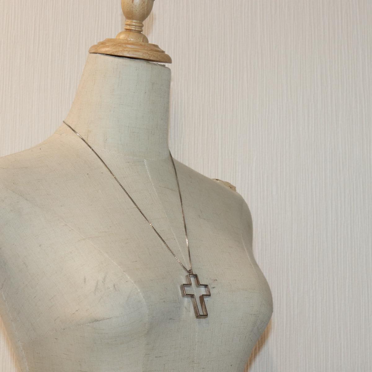 GUCCI Cross Necklace Ag925 Silver am6763