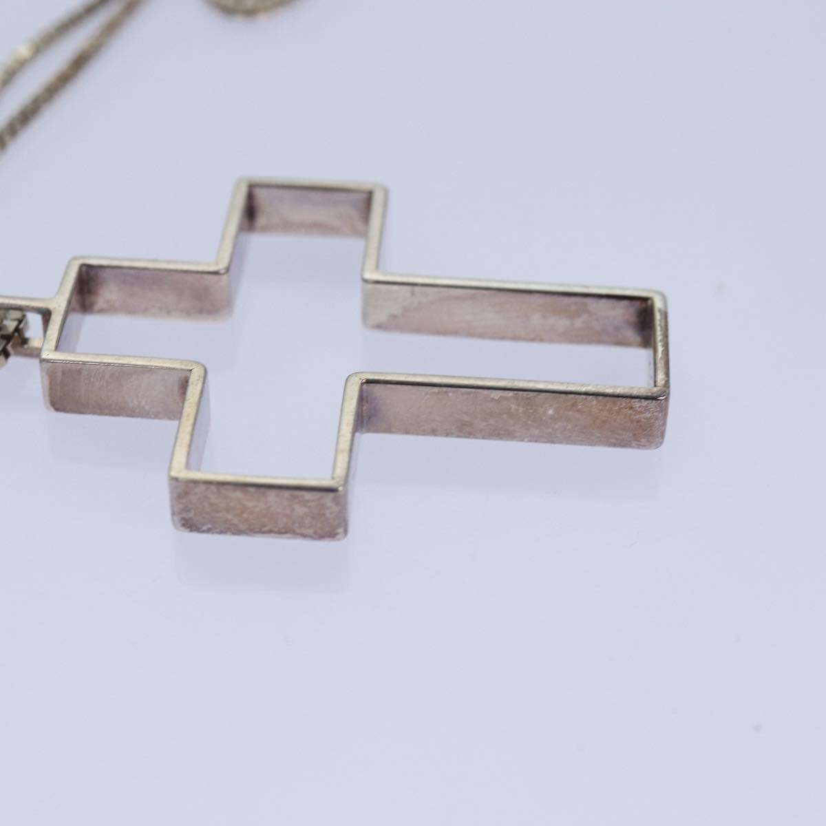 GUCCI Cross Necklace Ag925 Silver am6763