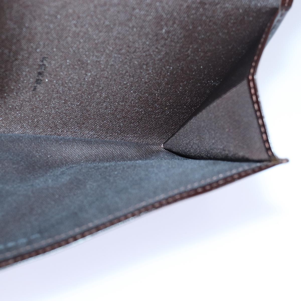 FENDI Zucca Canvas Long Wallet Black Brown Silver am6788