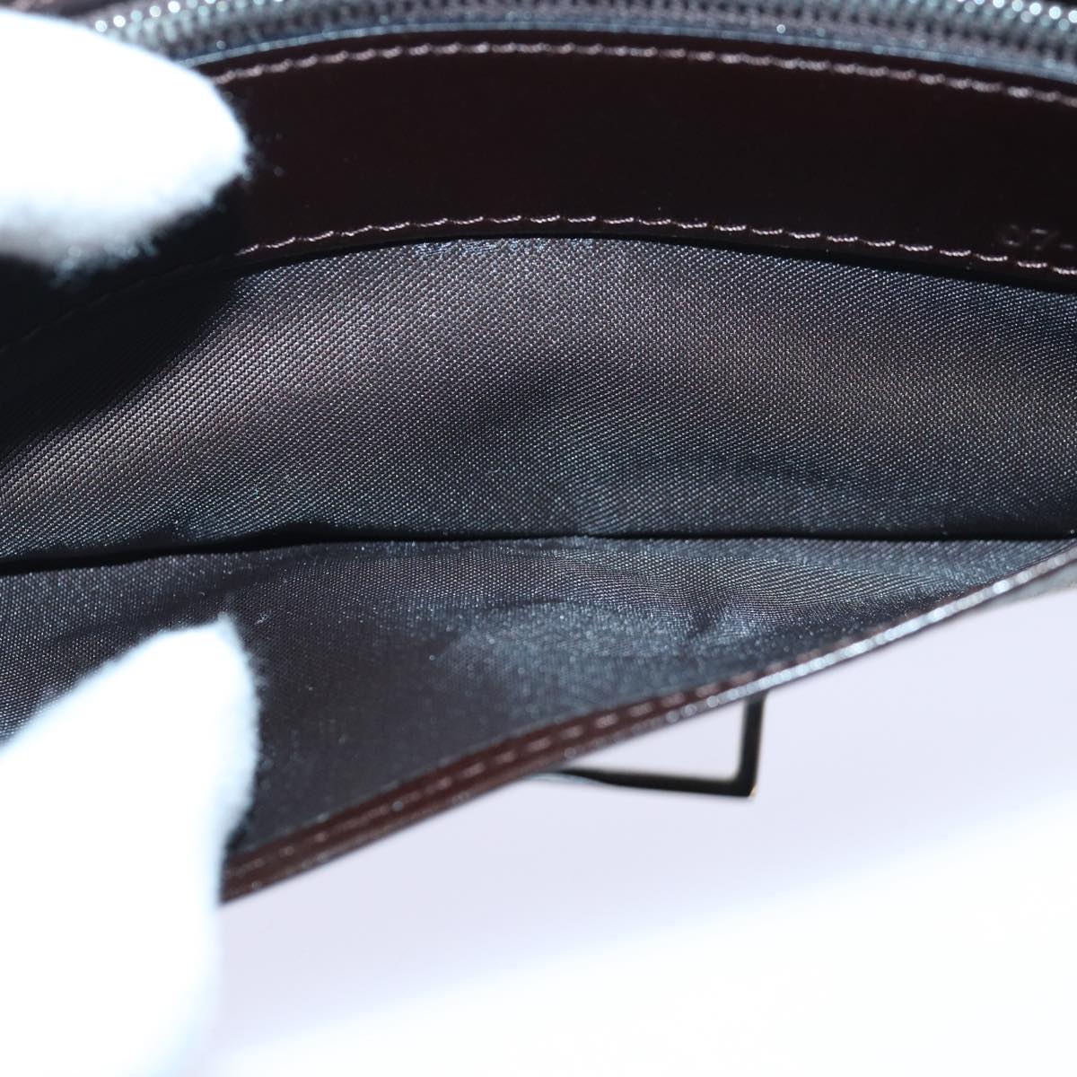 FENDI Zucca Canvas Long Wallet Black Brown Silver am6788