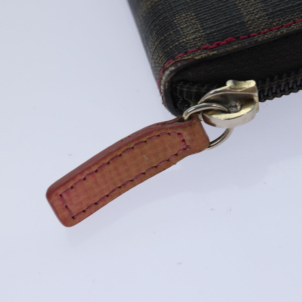 FENDI Zucca Canvas Long Wallet Black Brown gold am6791
