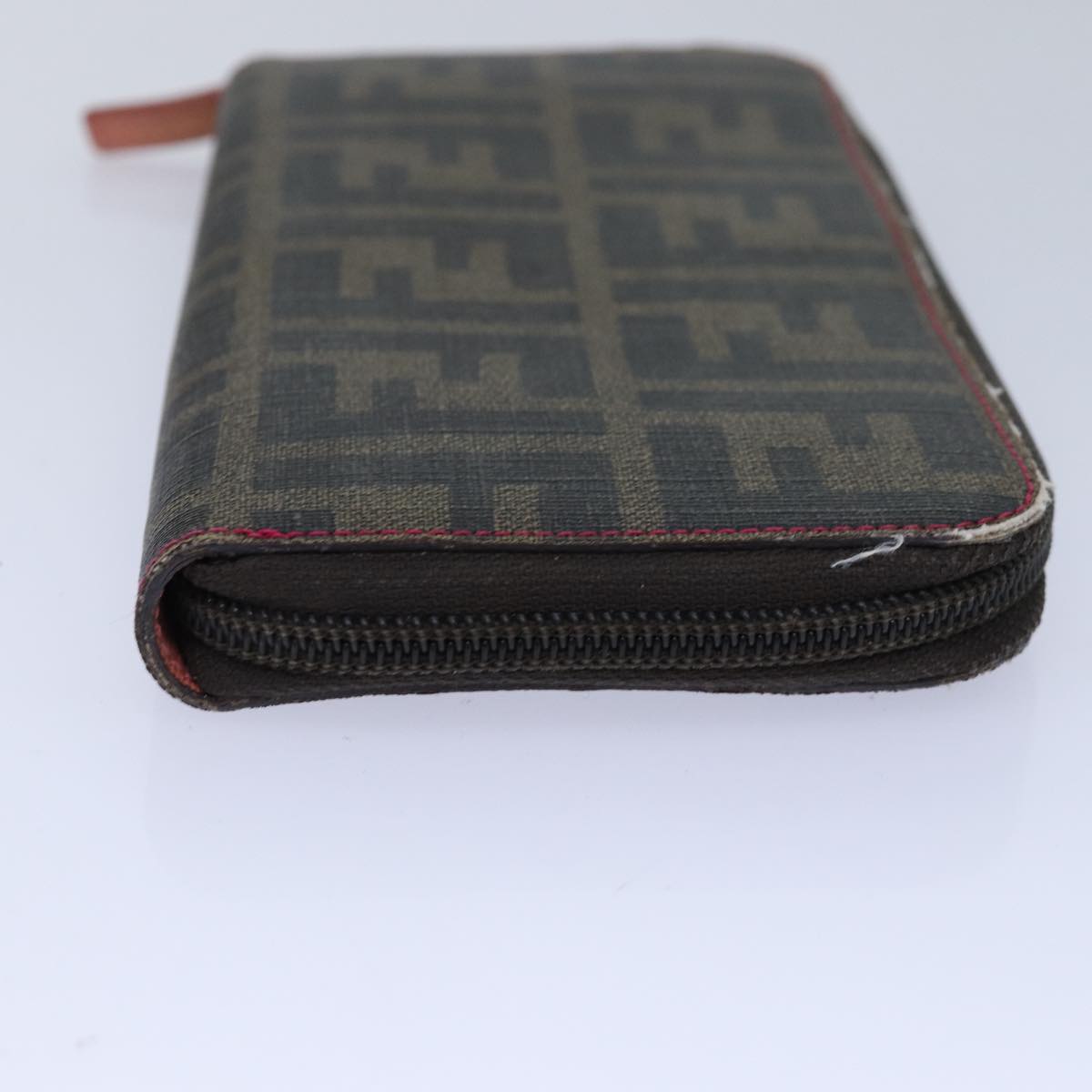 FENDI Zucca Canvas Long Wallet Black Brown gold am6791