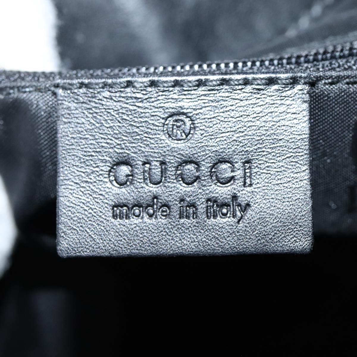 GUCCI Jackie GG Canvas Shoulder Bag Black Gold 001 4129 am6796