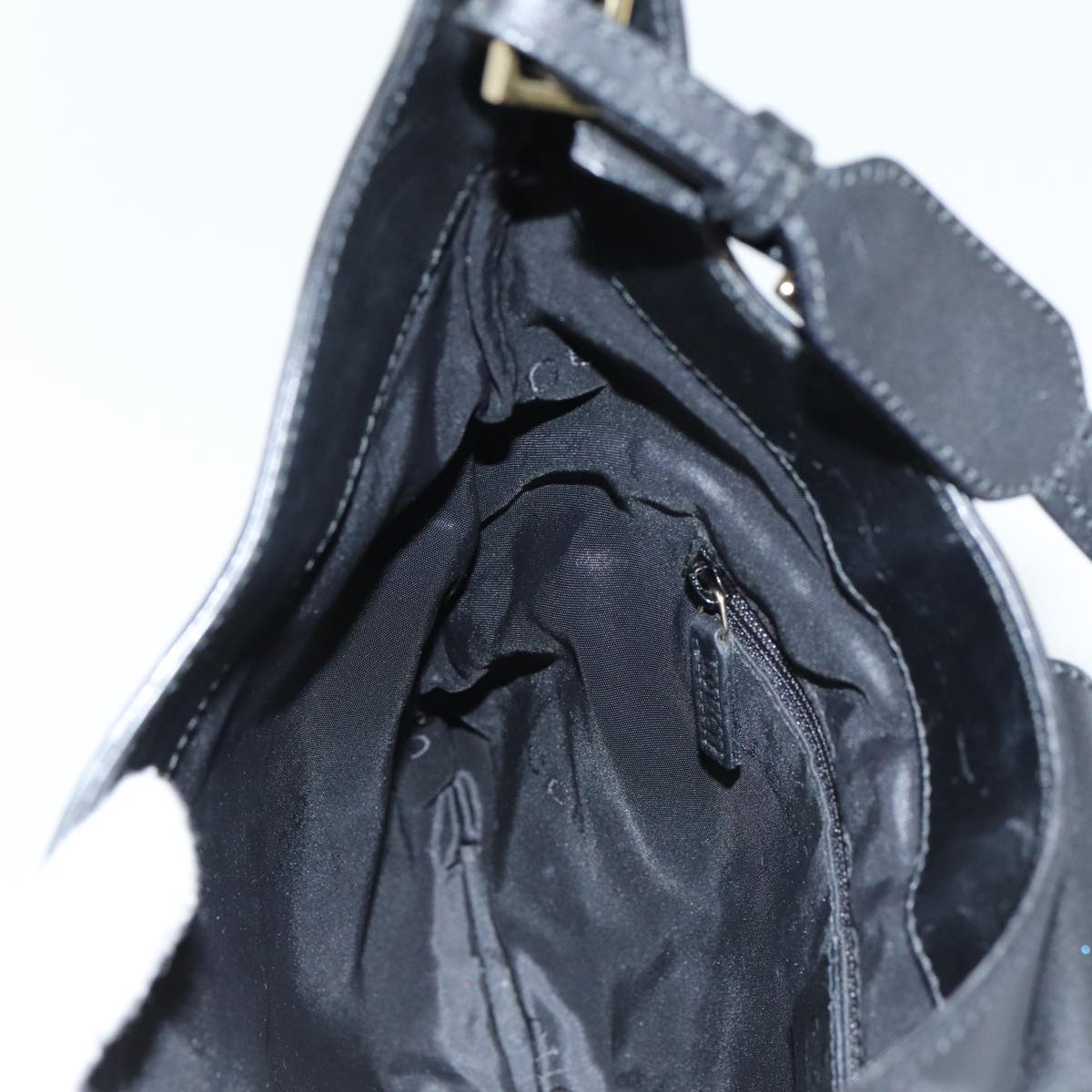 GUCCI Jackie GG Canvas Shoulder Bag Black Gold 001 4129 am6796