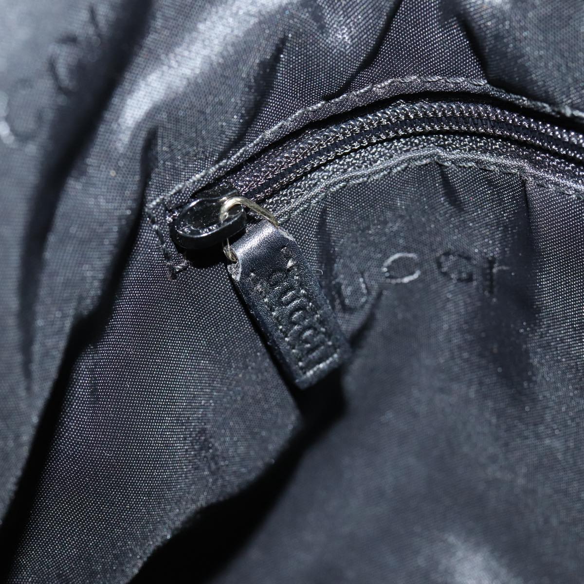 GUCCI Jackie GG Canvas Shoulder Bag Black Gold 001 4129 am6796