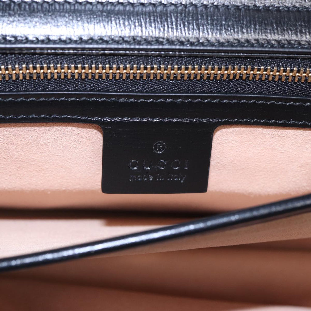 GUCCI Chain Shoulder Bag Leather Red Gold 576422 am6808