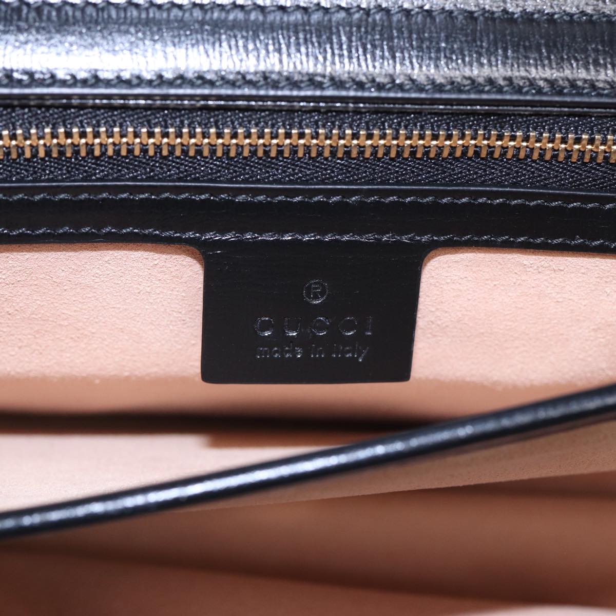 GUCCI Chain Shoulder Bag Leather Red Gold 576422 am6808
